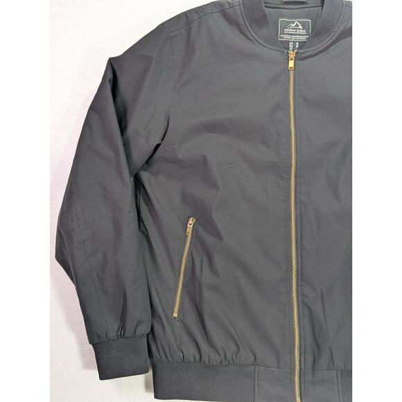 Outdoor Jacket Black Bomber Jack w/Quilted Lining by MagcoMsen Size M - Picture 4 of 13